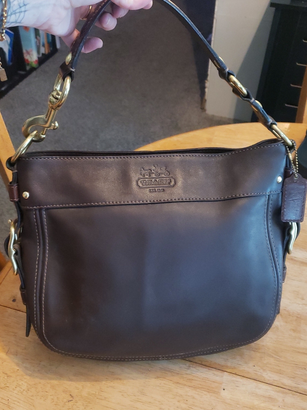 Coach Zoe Medium Leather Hobo Bag (Style #12671 / #14711)